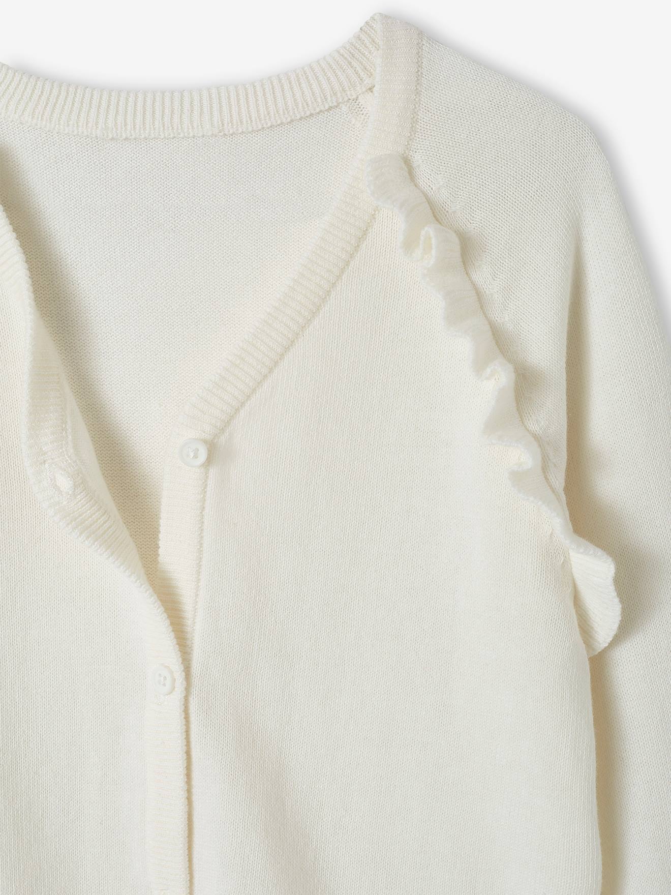 Vertbaudet Festliche Mädchen Strickjacke - salbeigrün