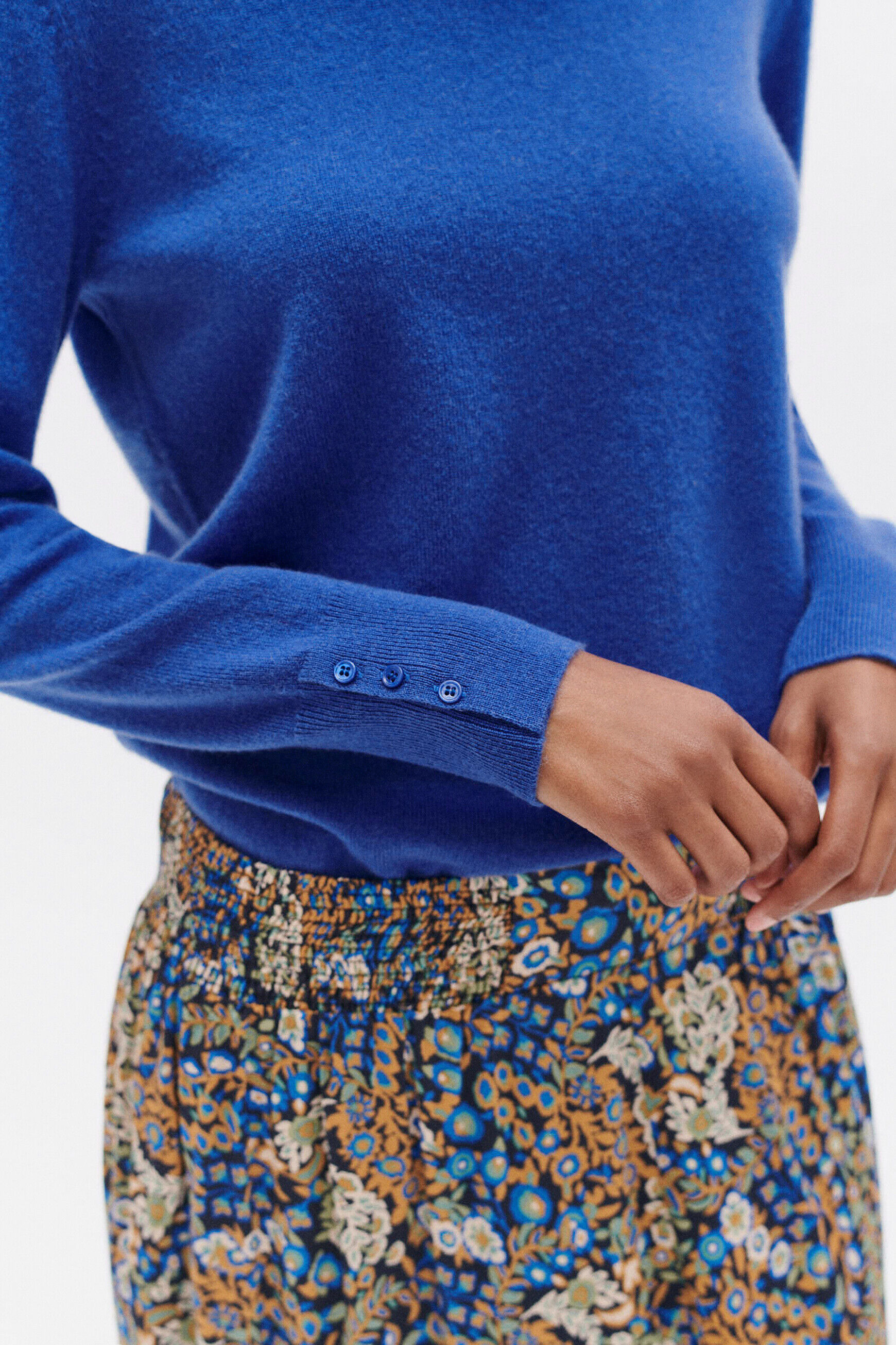 pull magda bleu electrique femme