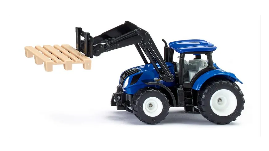 SIKU 1544 Super - New Holland mit Palettengabel und Palette