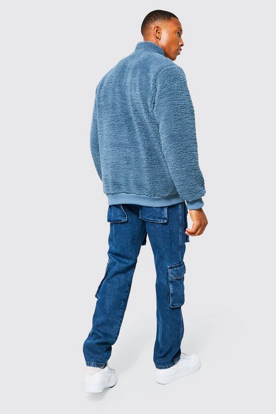 Official Borg-Sweatshirt mit 1/4 Reißverschluss