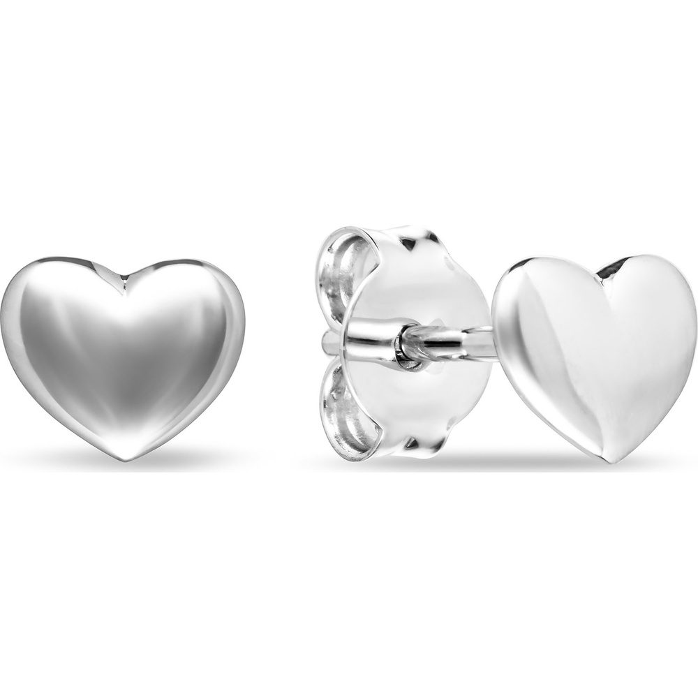 FAVS Boucles d'oreilles à fermoir à poussette 375 Or blanc Boucles d'oreilles