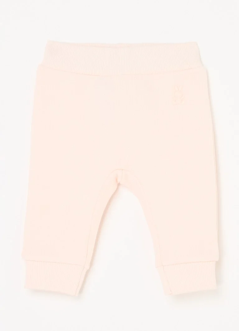 Pantaloni de trening Benetton cu croială conică și broderie.