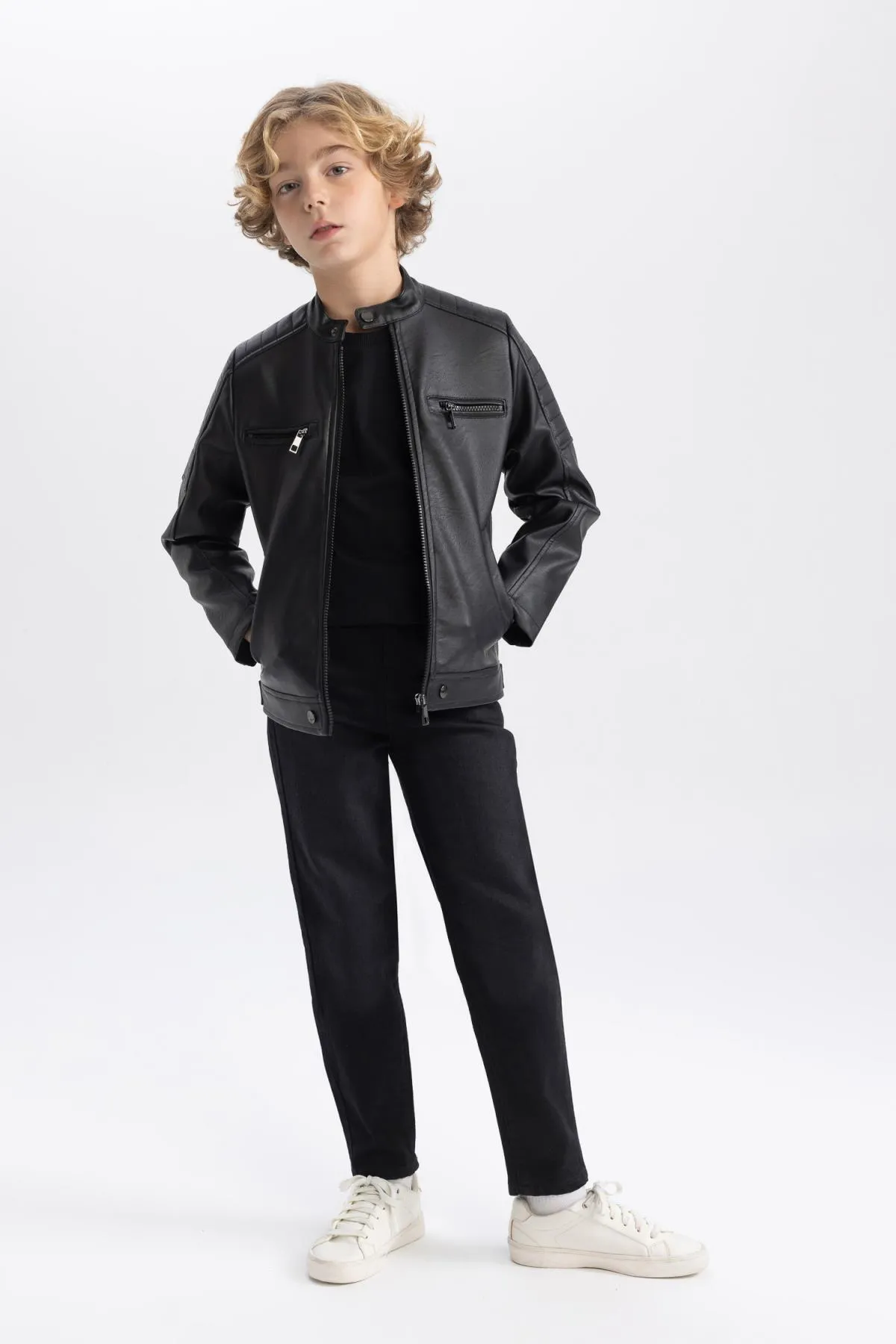 DeFacto  Junge - Wasserabweisende Halbrollkragenjacke B1829a824sp