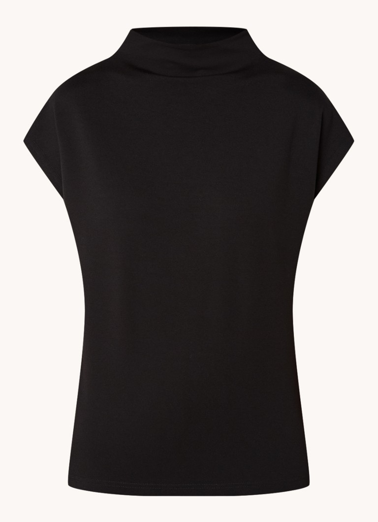 Beaumont Fleur top with stand-up collar