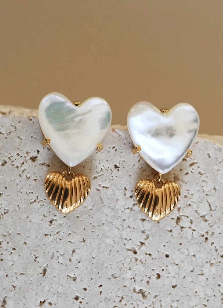 24Kae Gold-plated Ear Studs 42490Y
