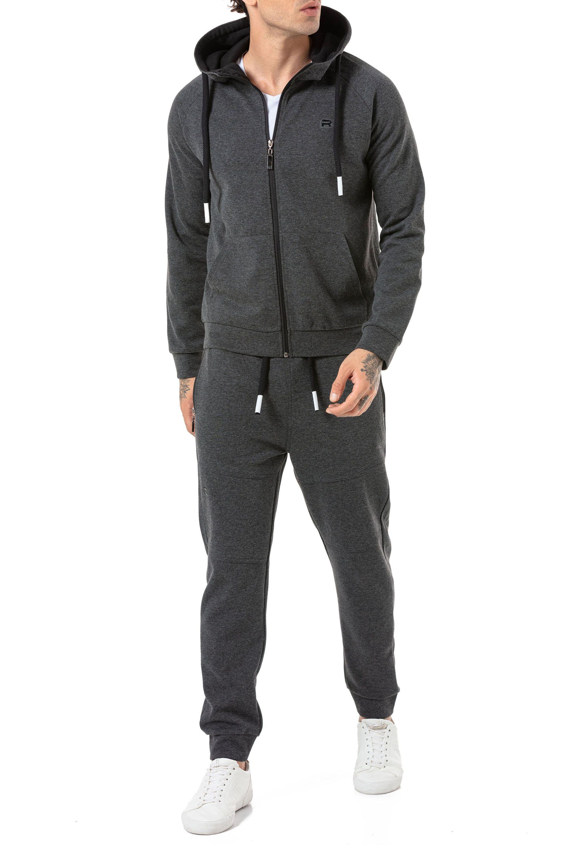 RedBridge Jogginganzug Red Bridge Herren Jogginganzug Sweat Jacke und Hose Set (Spar-Set, 2-tlg), Komfortabel
