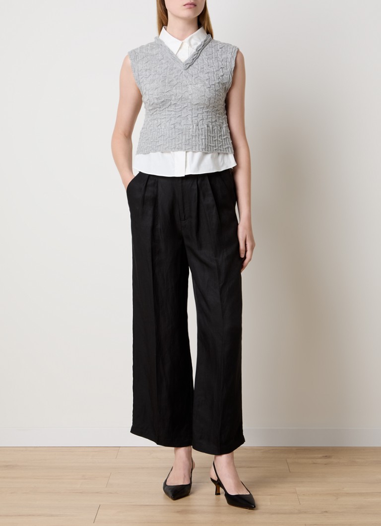 Gruby dzianinowy top Acne Studios z dekoltem typu halter