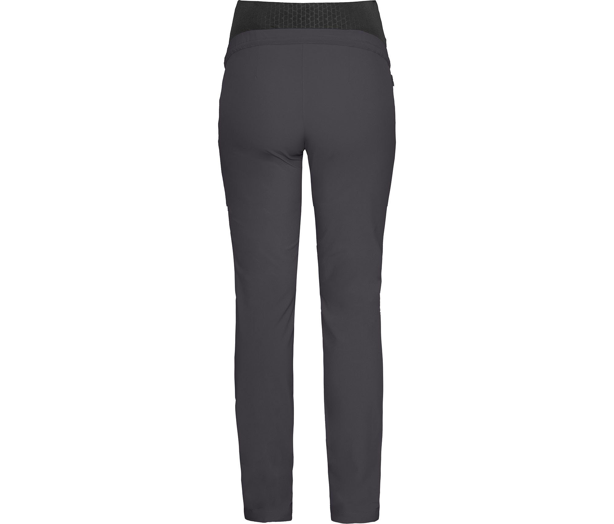 Bergson Outdoorhose SALLA Umstandshose Damen Schwangerschaftshose, elastischer Überbauchbund, recycelt, Normalgrößen, grau