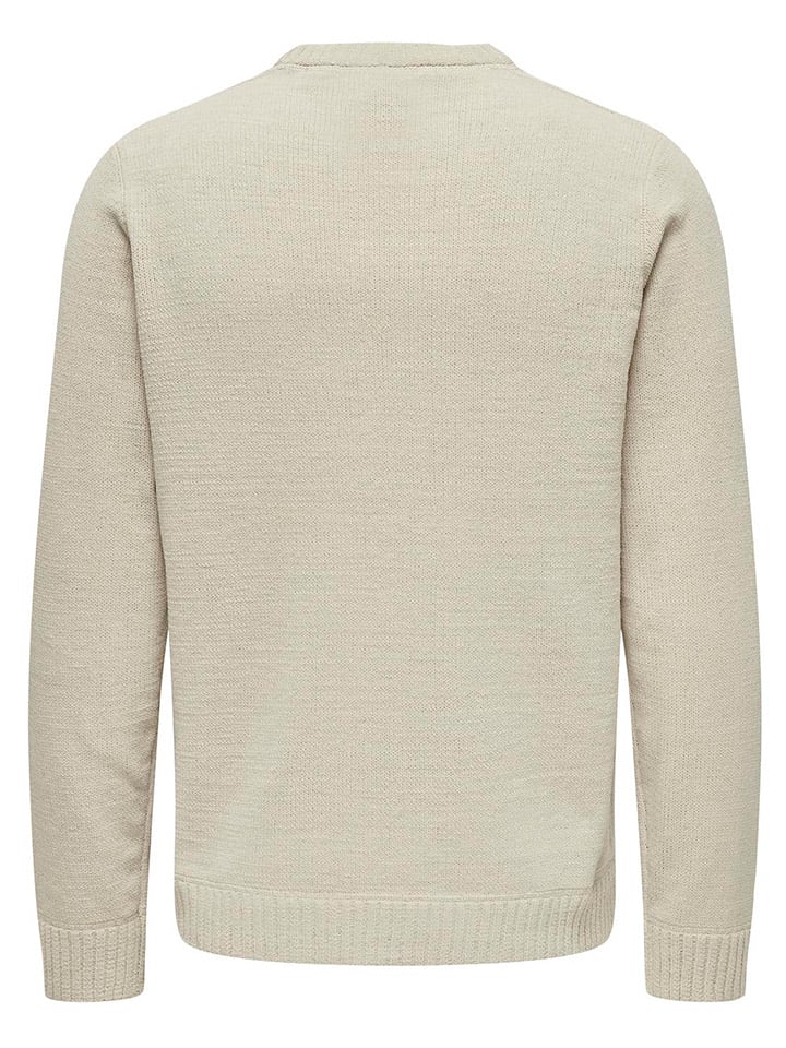 ONLY & SONS Pullover in Beige/ Beige günstig kaufen