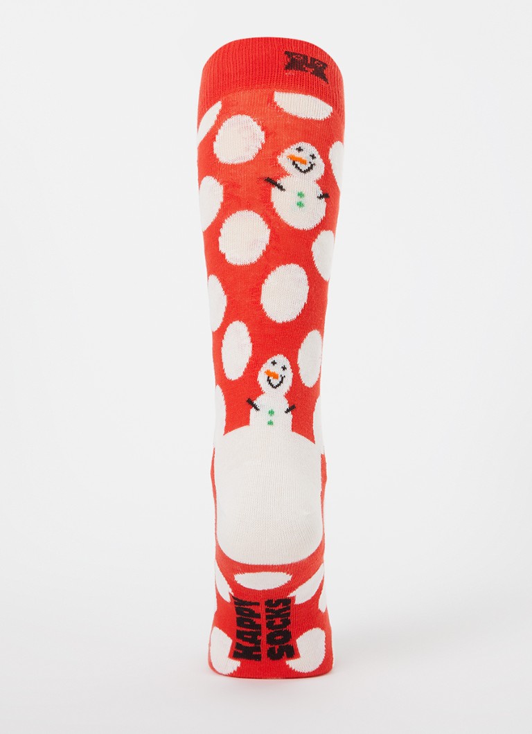 Șosete de Crăciun Happy Socks cu modele, vândute în pachete de 3 într-o cutie cadou.