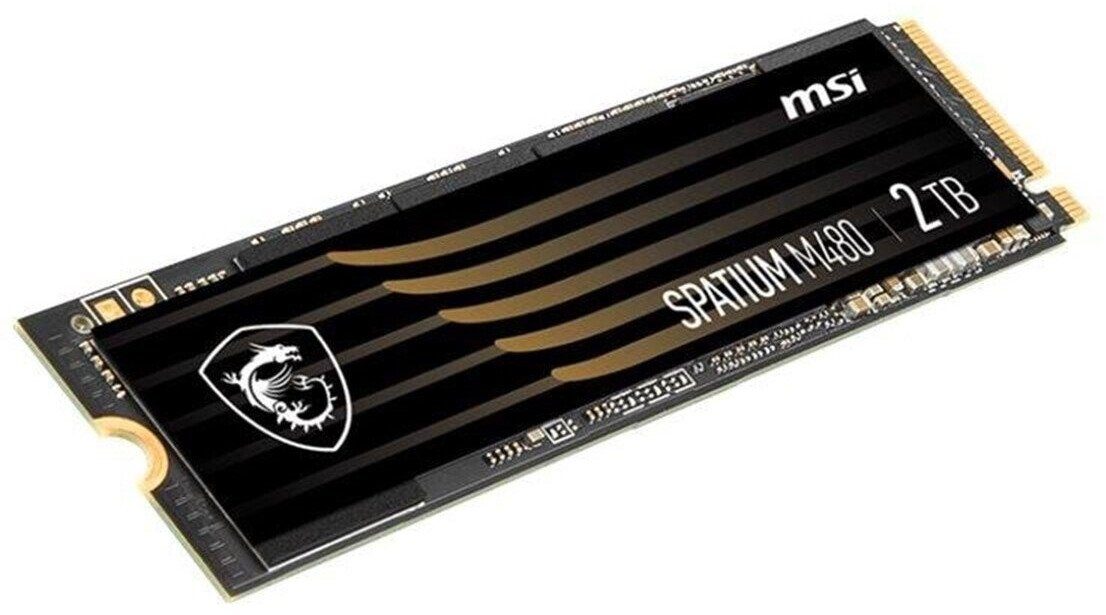 MSI SPATIUM M480 - SSD - verschlüsselt - 1 TB - PCI Express 4.0 x4 (NVMe) Gaming-SSD