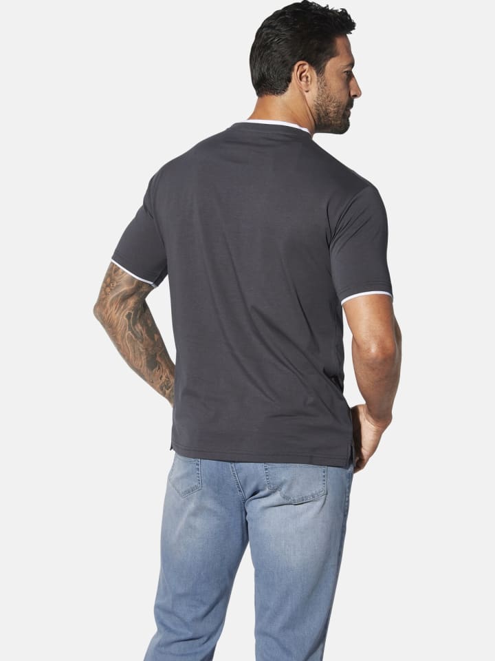 Jan Vanderstorm T-Shirt FLEMMING in dunkelgrau günstig kaufen