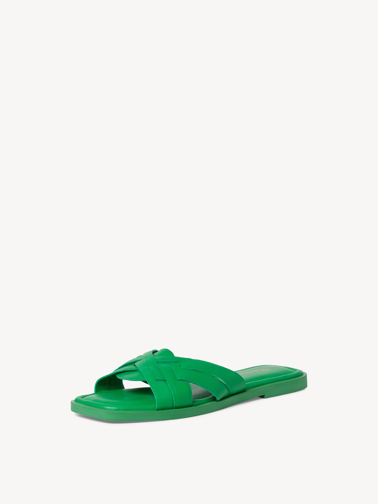 Mule en cuir - vert