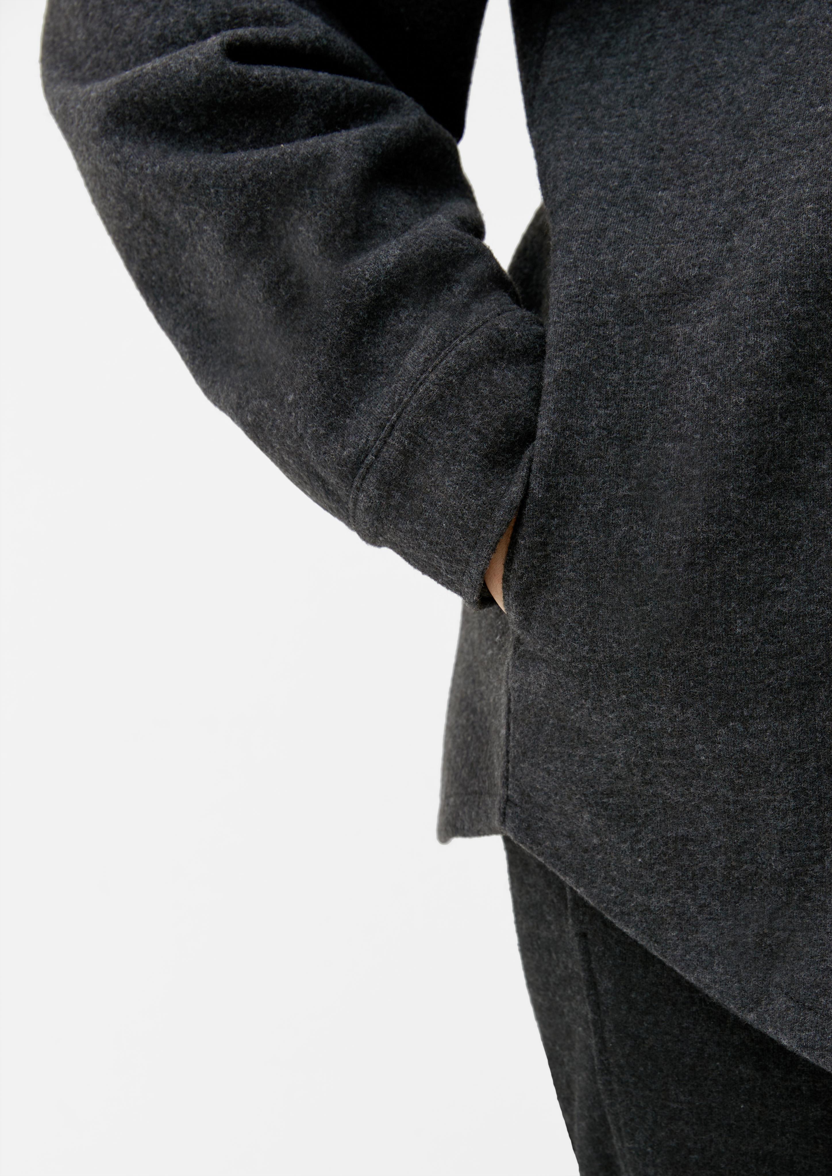 Hemdjacke in Wolloptik  2125463-98W0