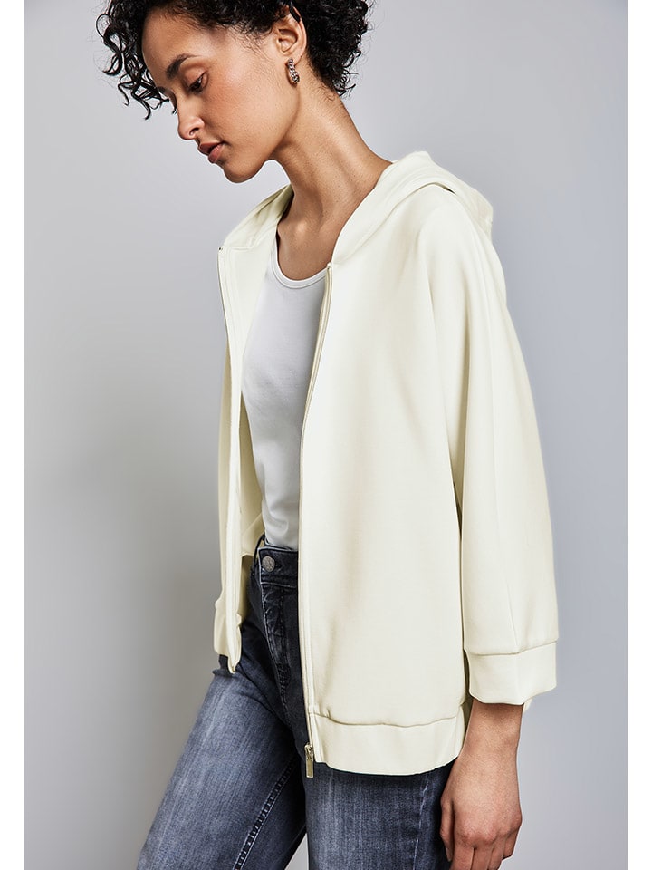 Street One Sweatjacke in Creme günstig kaufen