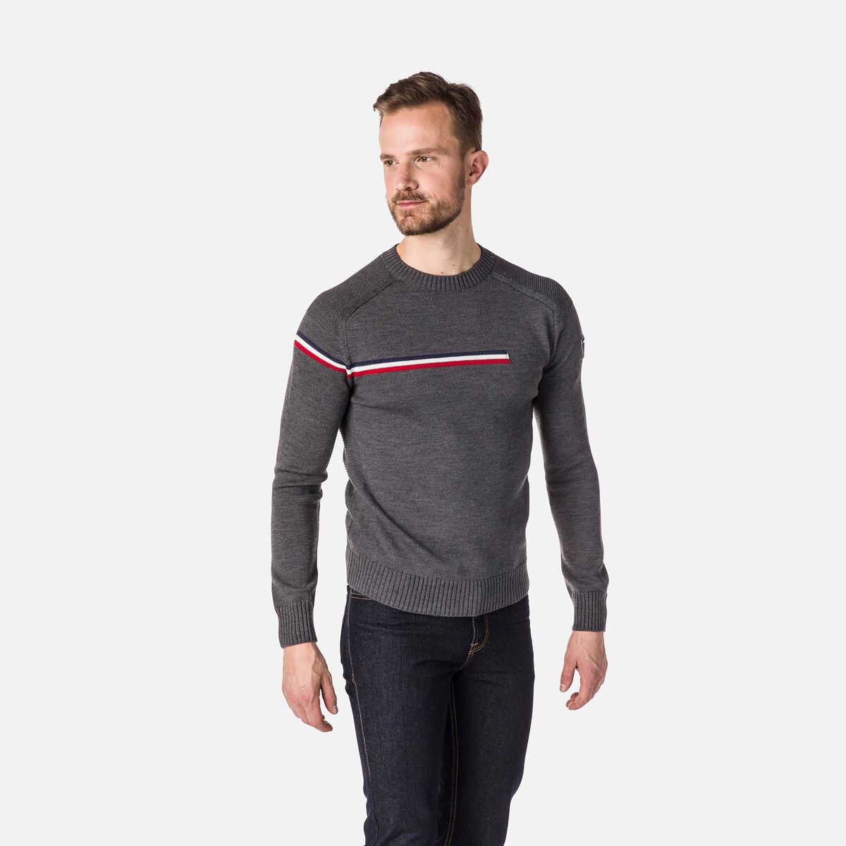 Herrenpullover Odysseus mit Rundhalsausschnitt