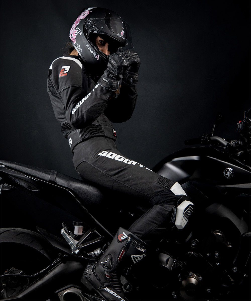 Bogotto Motorradkombi Losail 2-Teiler Damen Motorrad Lederkombi
