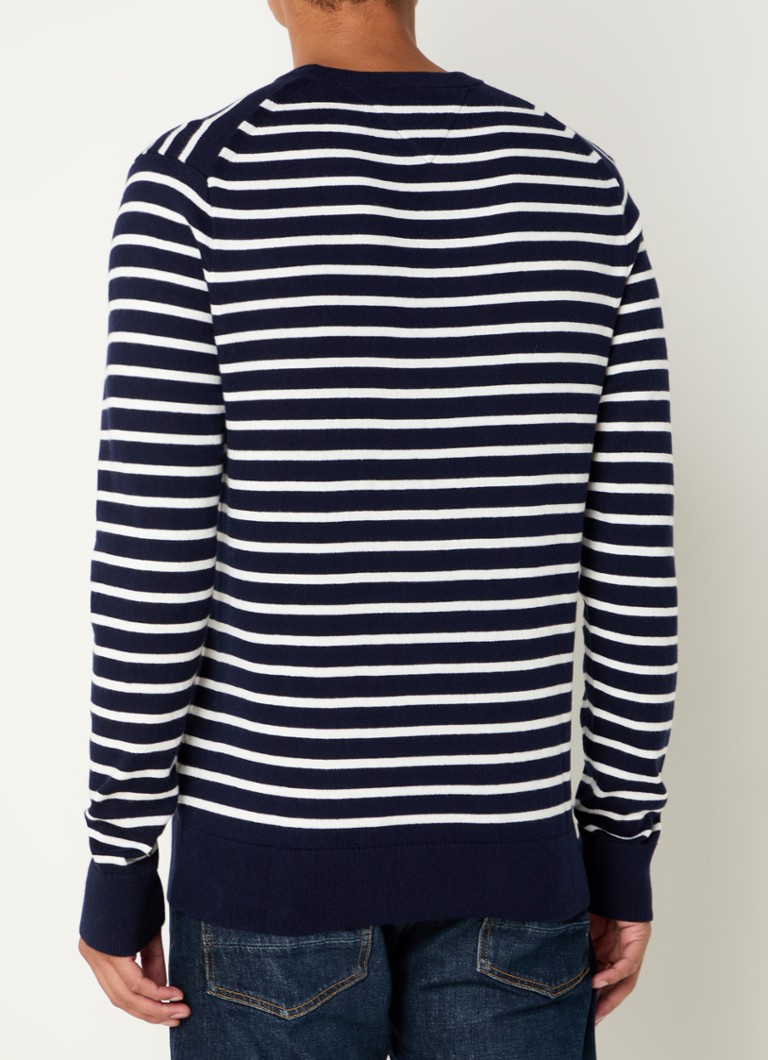 Tommy Hilfiger Fine-knit cashmere blend pullover with logo embroidery