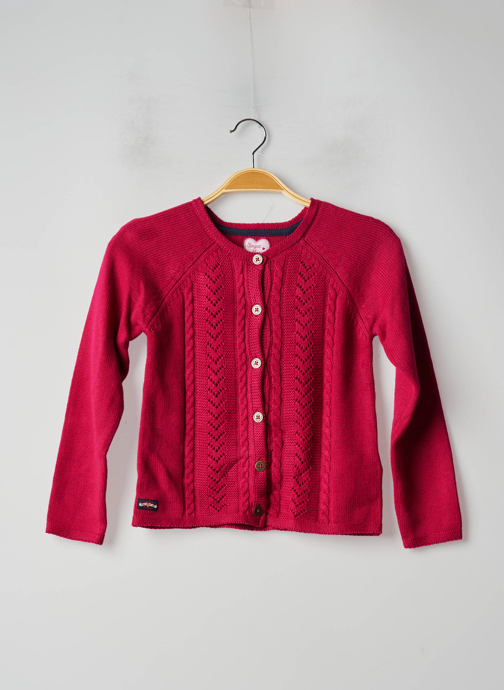 Sergent Major Cardigans Fille couleur rose
