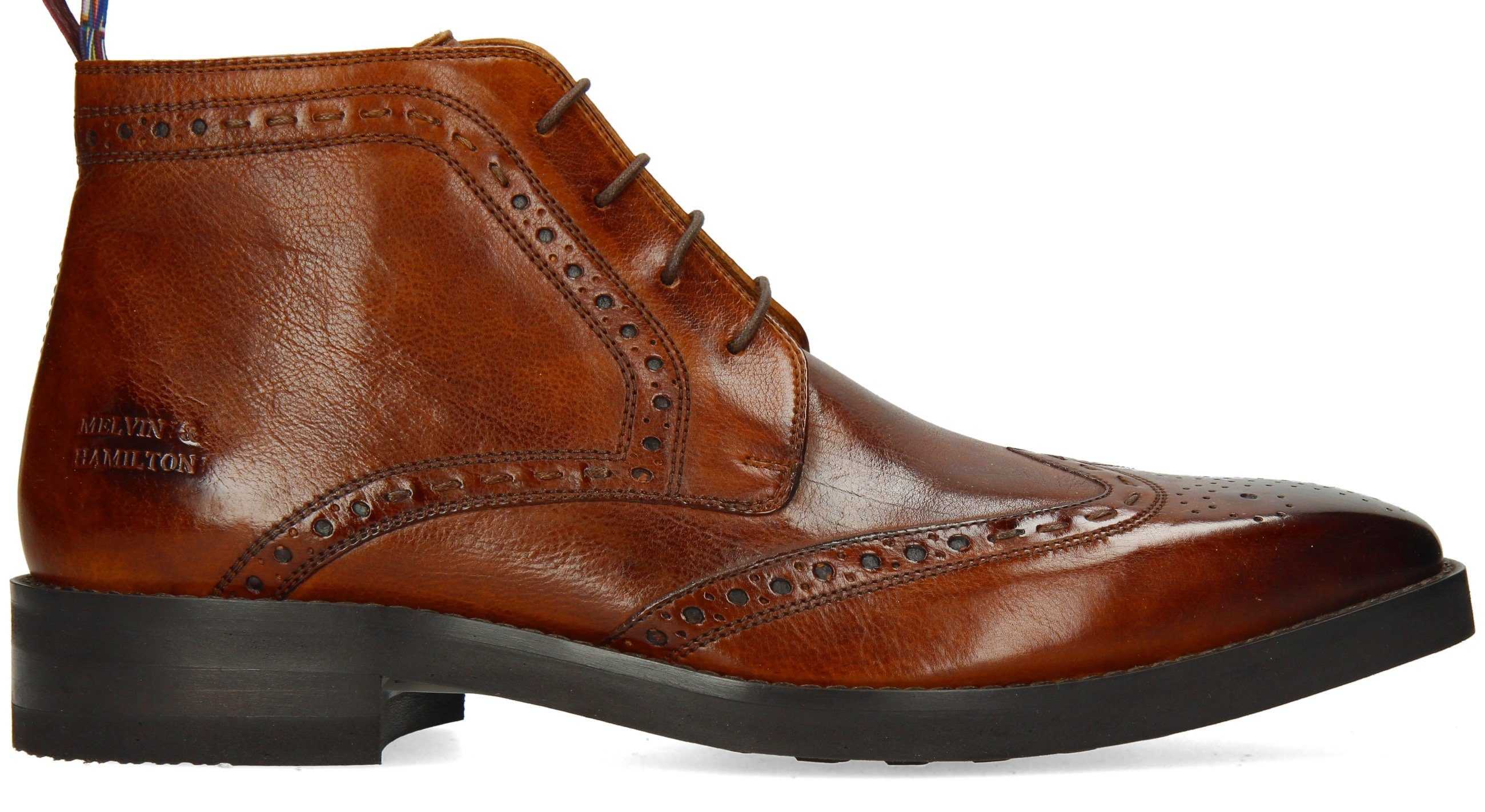 Melvin & Hamilton JEFF 7 Schnürstiefel mit Flügelkappe und Lyralochung