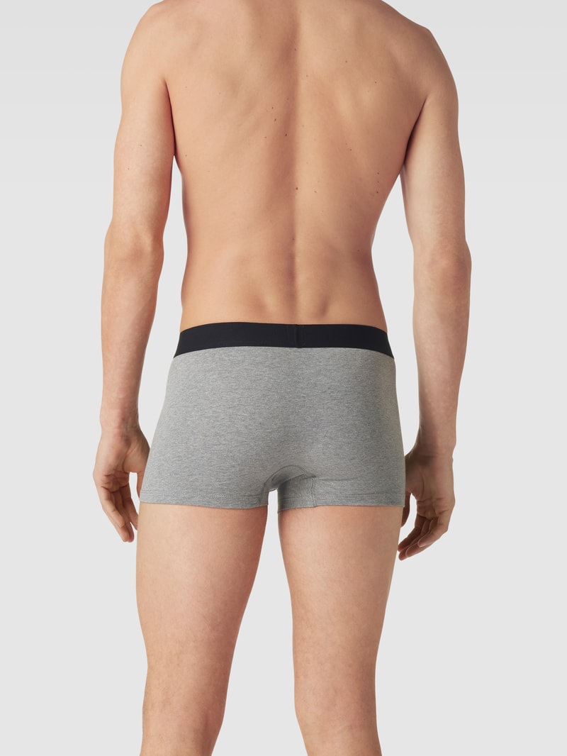 Trunks mit elastischem Logo-Bund Modell 'SOLID BASIC TRUNK' in mittelgrau