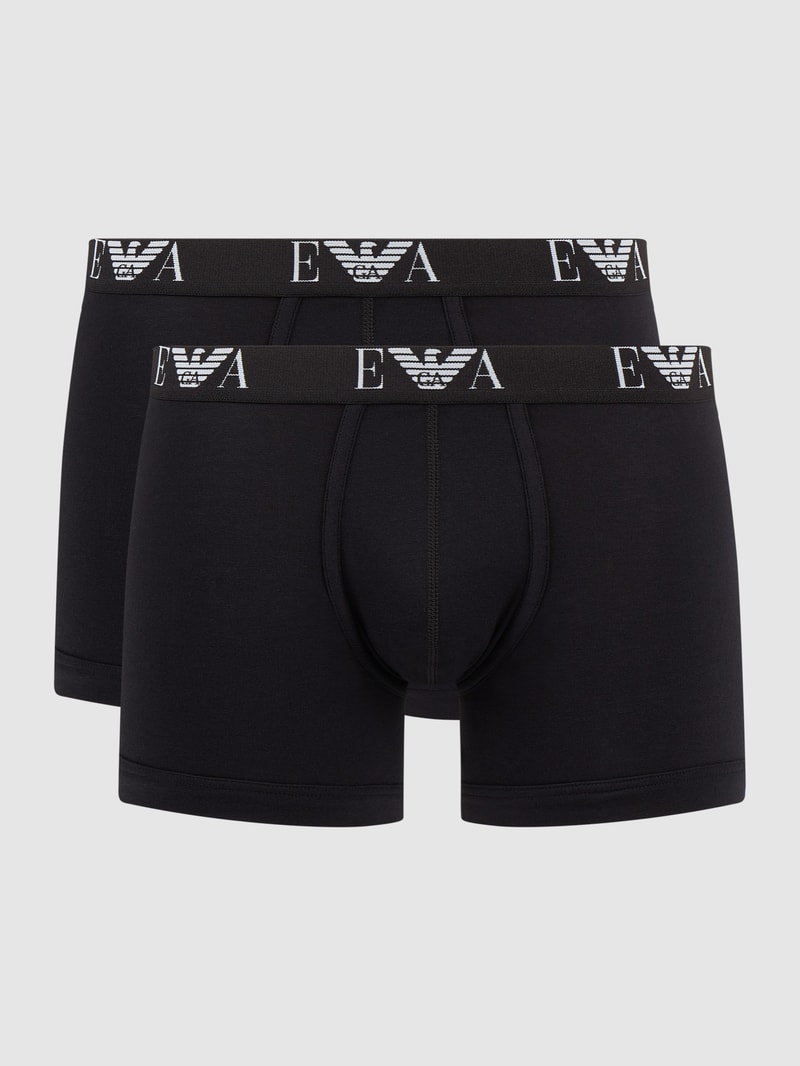 Trunks mit Stretch-Anteil im 2er-Pack in schwarz