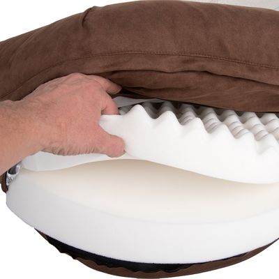 Hundebett Memory oval, braun