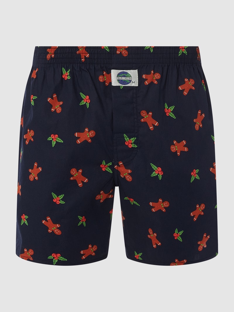 Boxershorts aus Baumwolle in dunkelblau