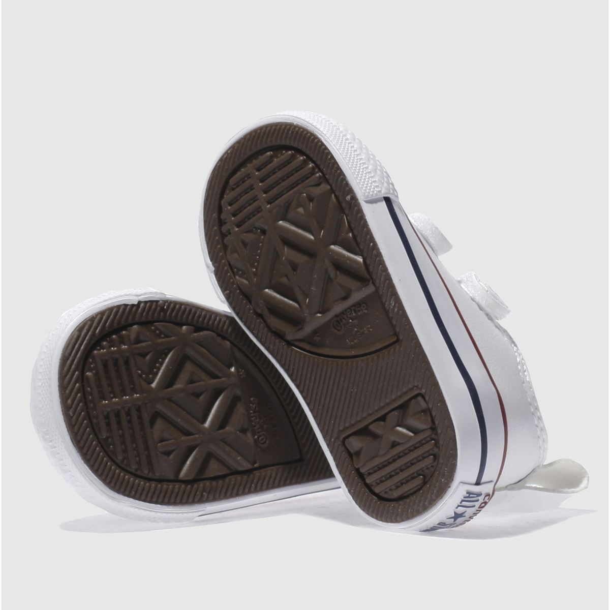 Converse beli in rdeči športni copati All Star Lo 2v za malčke