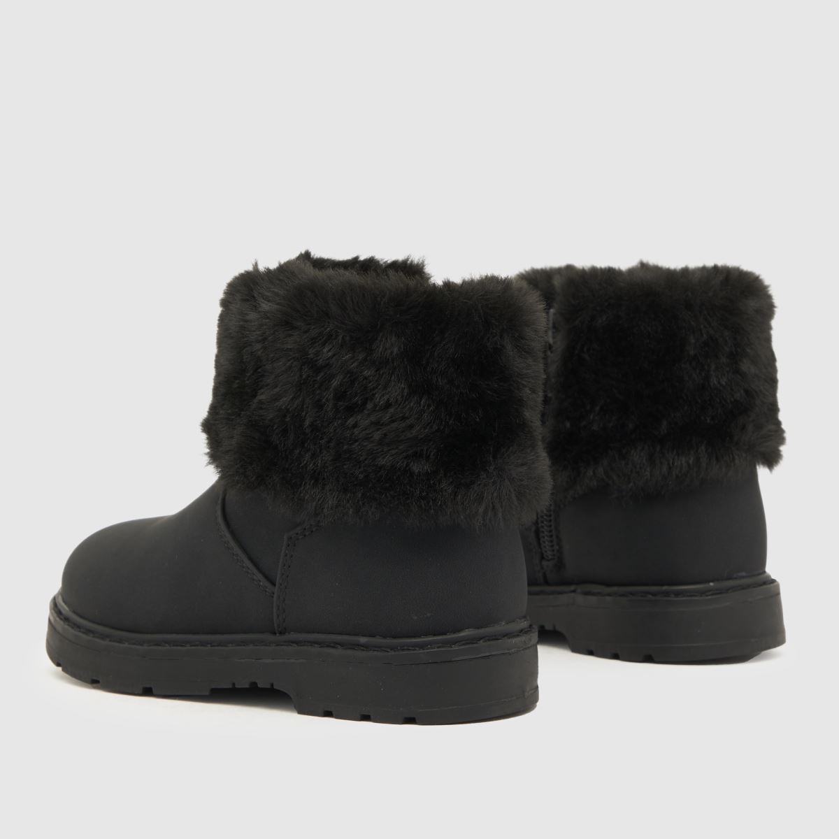 Schuh fekete karizma szőrmével bélelt lányka kisgyermek csizma