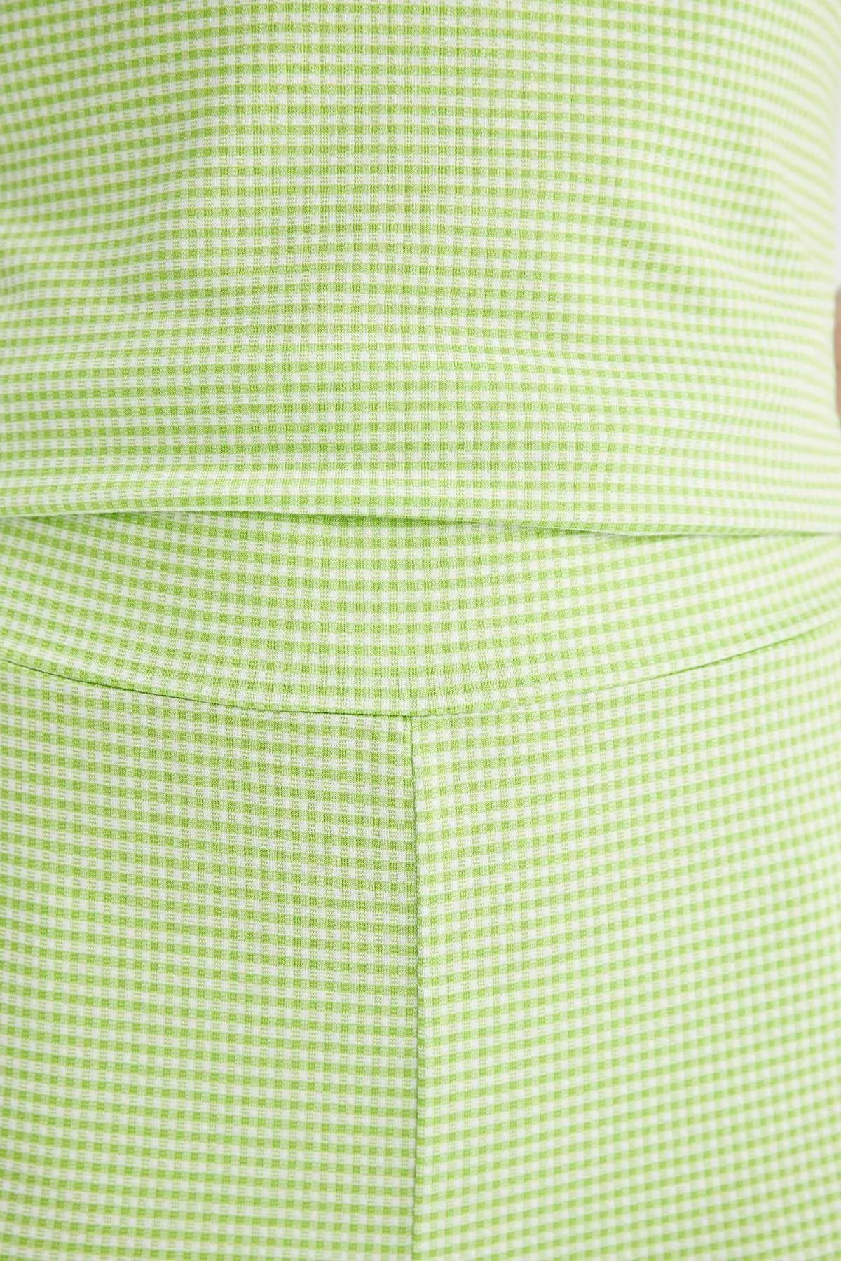 DeFacto  Jogginghose mit spanischem Bein und hohem Bund und quadratischem Muster X8304az22sm