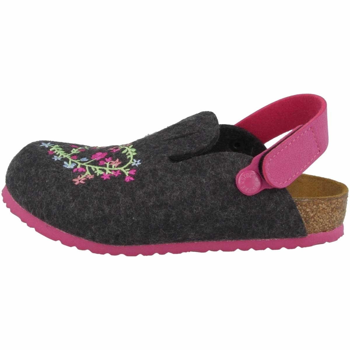 BIRKENSTOCK Hausschuhe grau Zimba Kids