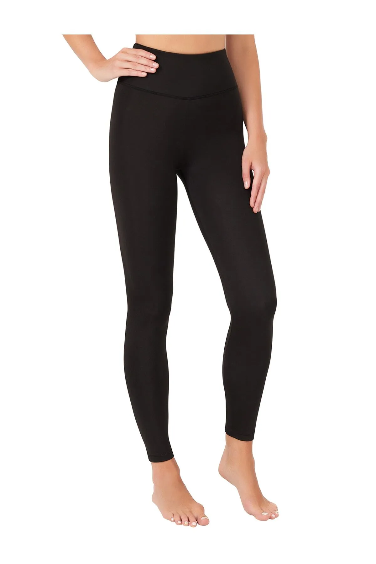 LOS OJOS  Basics für schwarze Sportstrumpfhosen mit hoher Taille