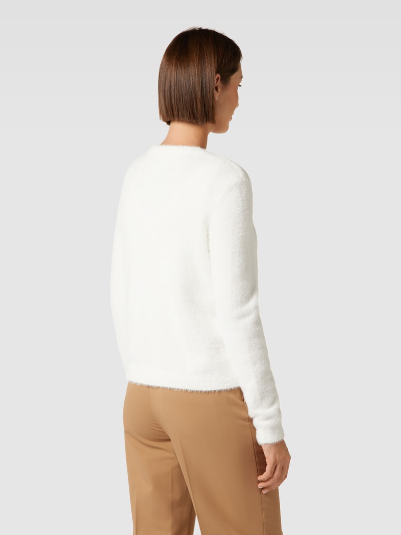 Strickjacke mit Knopfleiste in offwhite