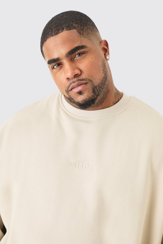 Plus Oversize Official Sweatshirt-Trainingsanzug