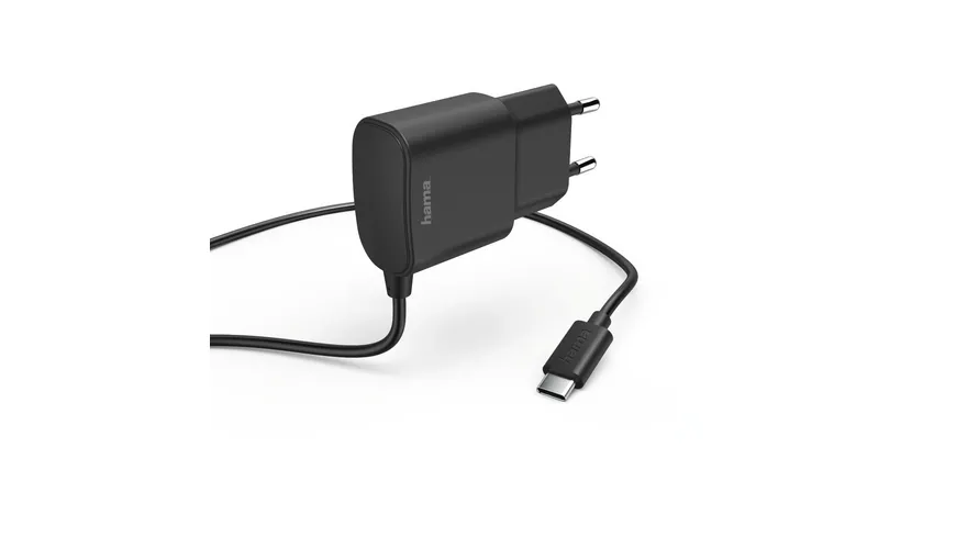 Hama Ladegerät, USB Type-C, 2,4 A, Schwarz