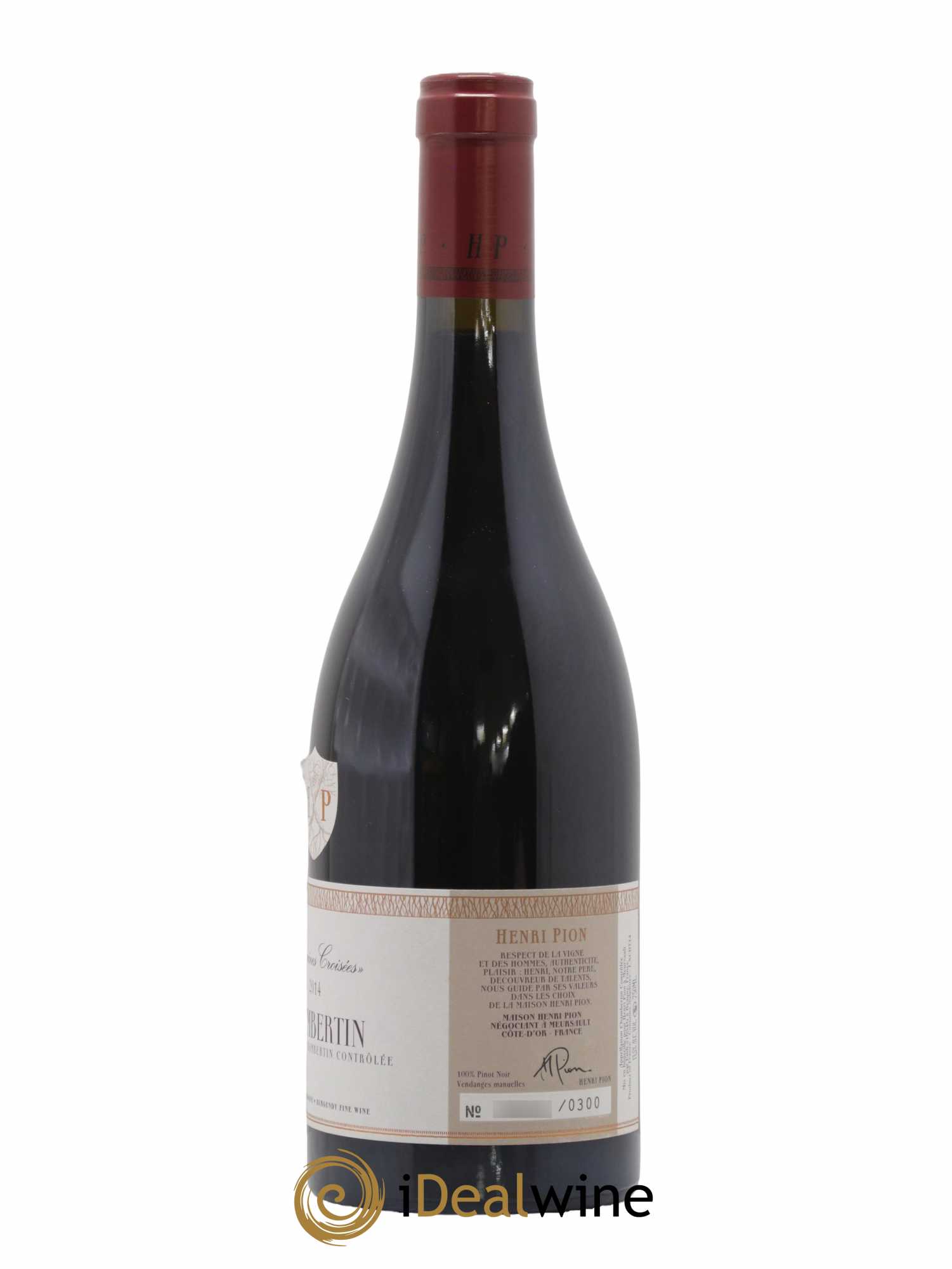 Chambertin Grand Cru Racines Croisees Henri Pion 2014 - Lot de 1 Bouteille