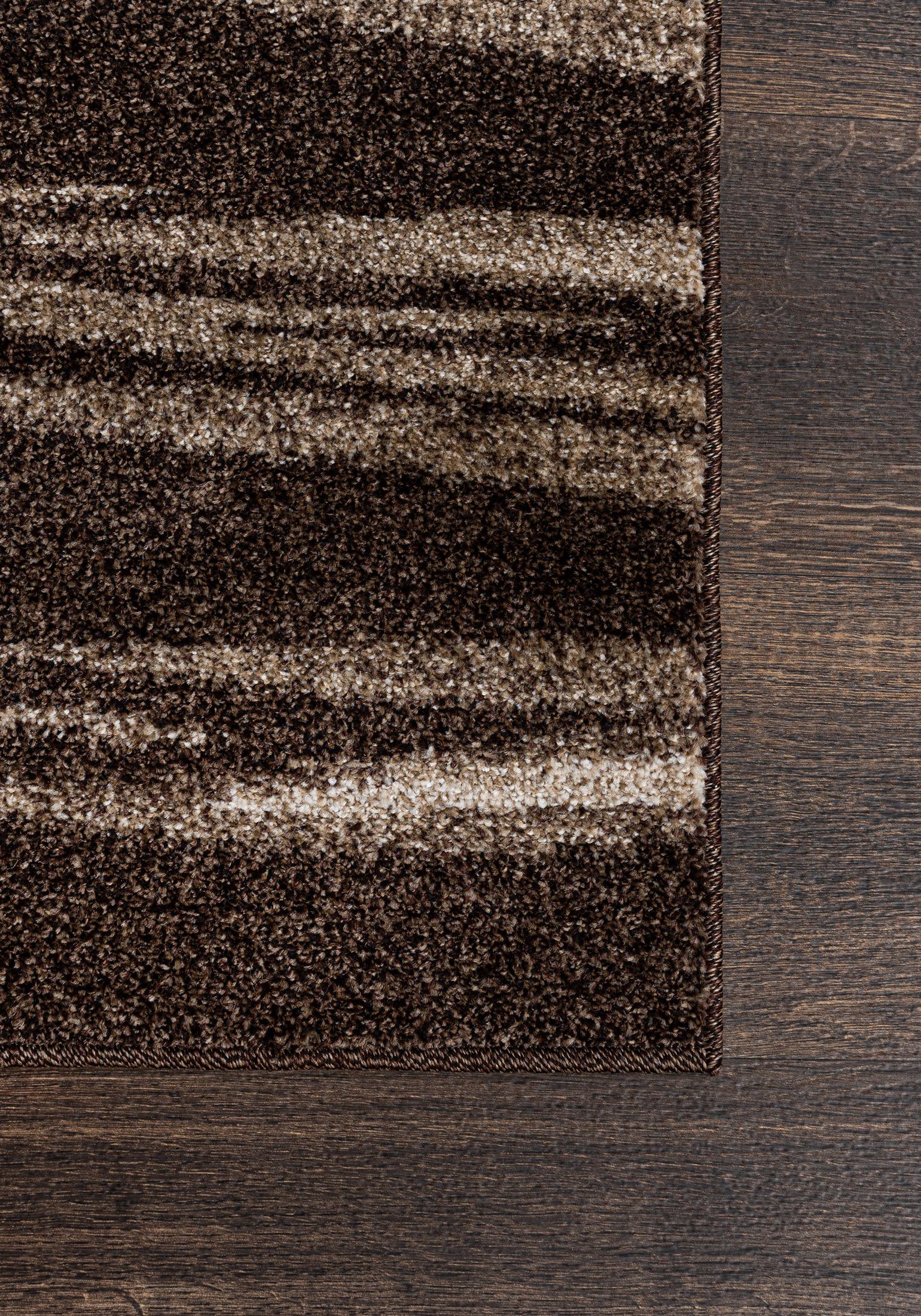 Läufer Läufer Flurläufer Modern für Vorzimmer, Küche - Braun, Mazovia, 90 x 100 cm, Kurzflor, Meterware, Höhe 10 mm, Kurzflor - niedrige Florhöhe