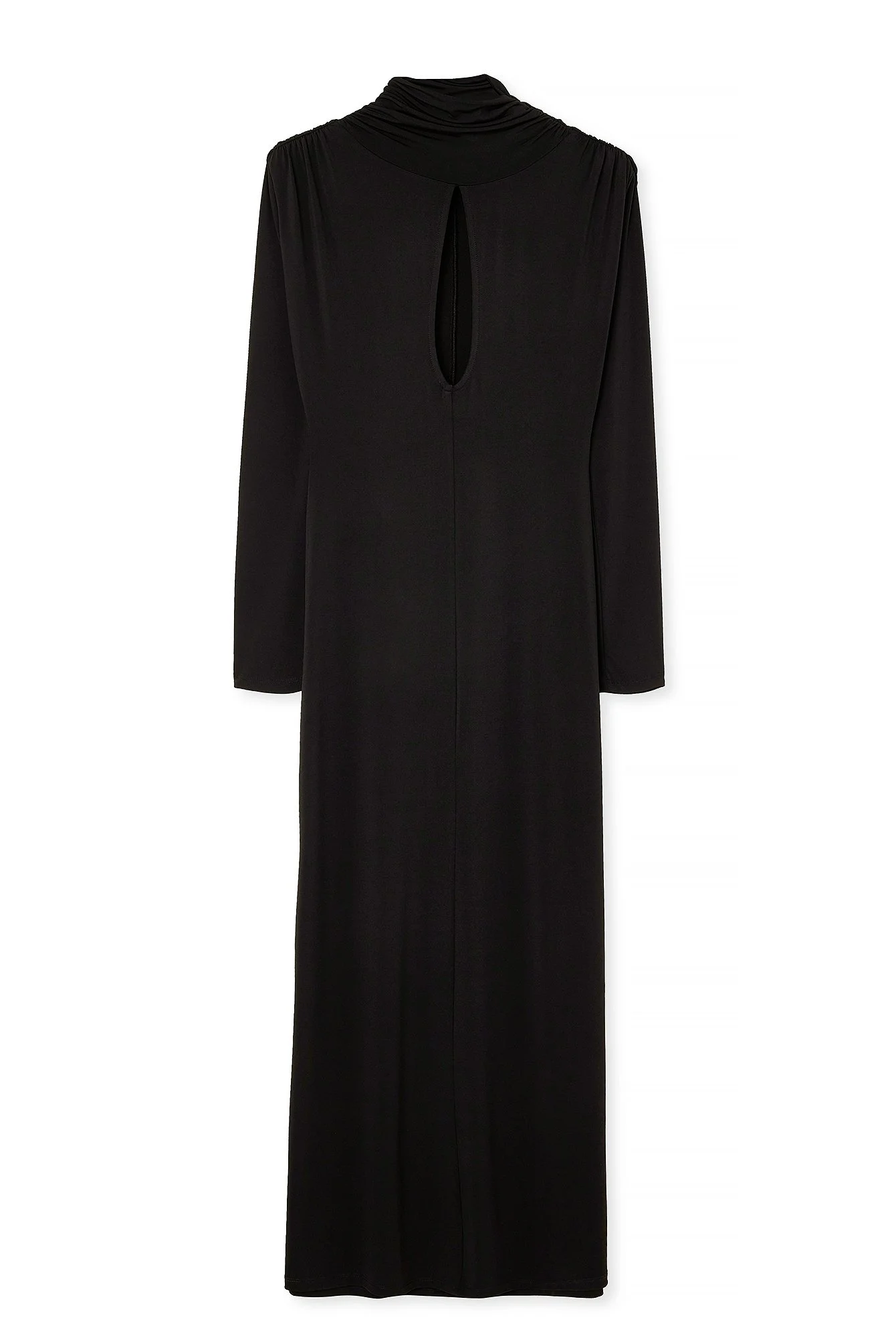 Wasserfall-Maxikleid aus Jersey mit Cut-out-Detail