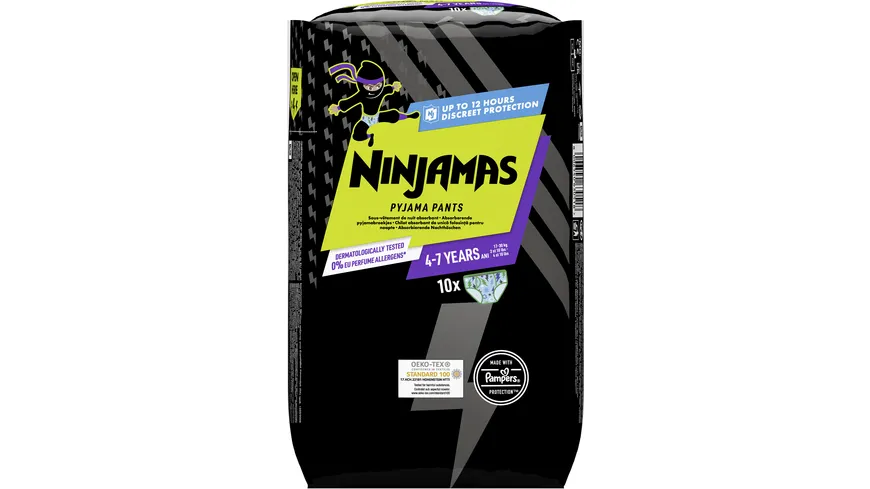 Ninjamas Pyjama Pants für Jungs 4-7 Jahre