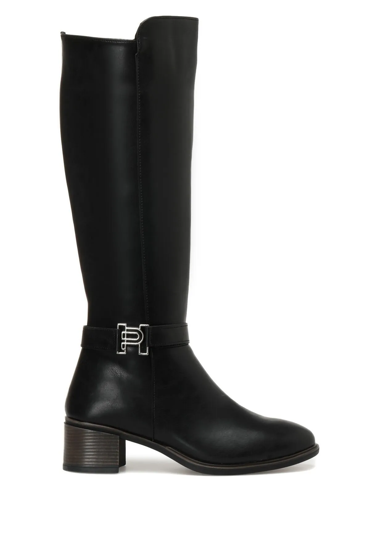 Polaris  320236.z 2pr Schwarze Damenstiefel mit Absatz