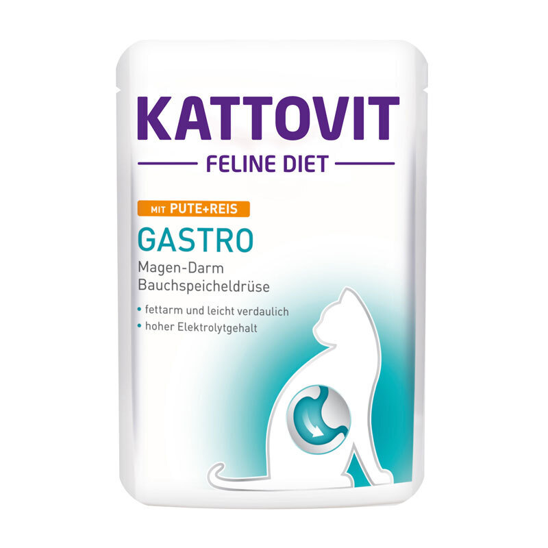 KATTOVIT Schonkost KATTOVIT Feline Diet Gastro 24x85g Pute & Reis