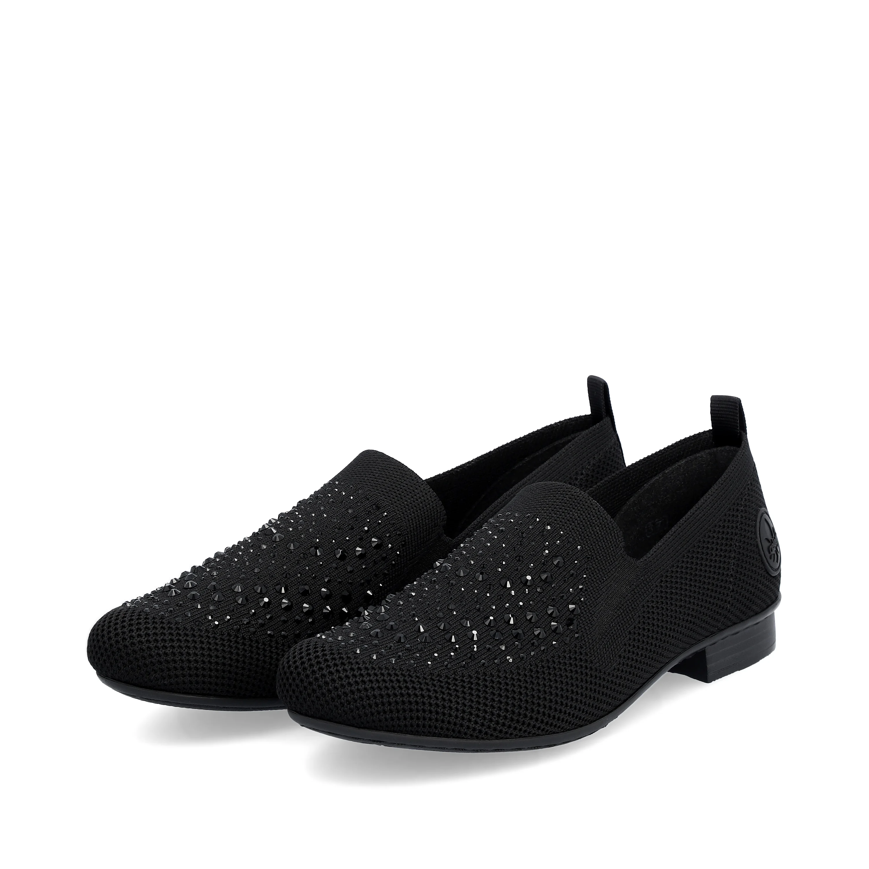 Rieker Damen Slipper tiefschwarz