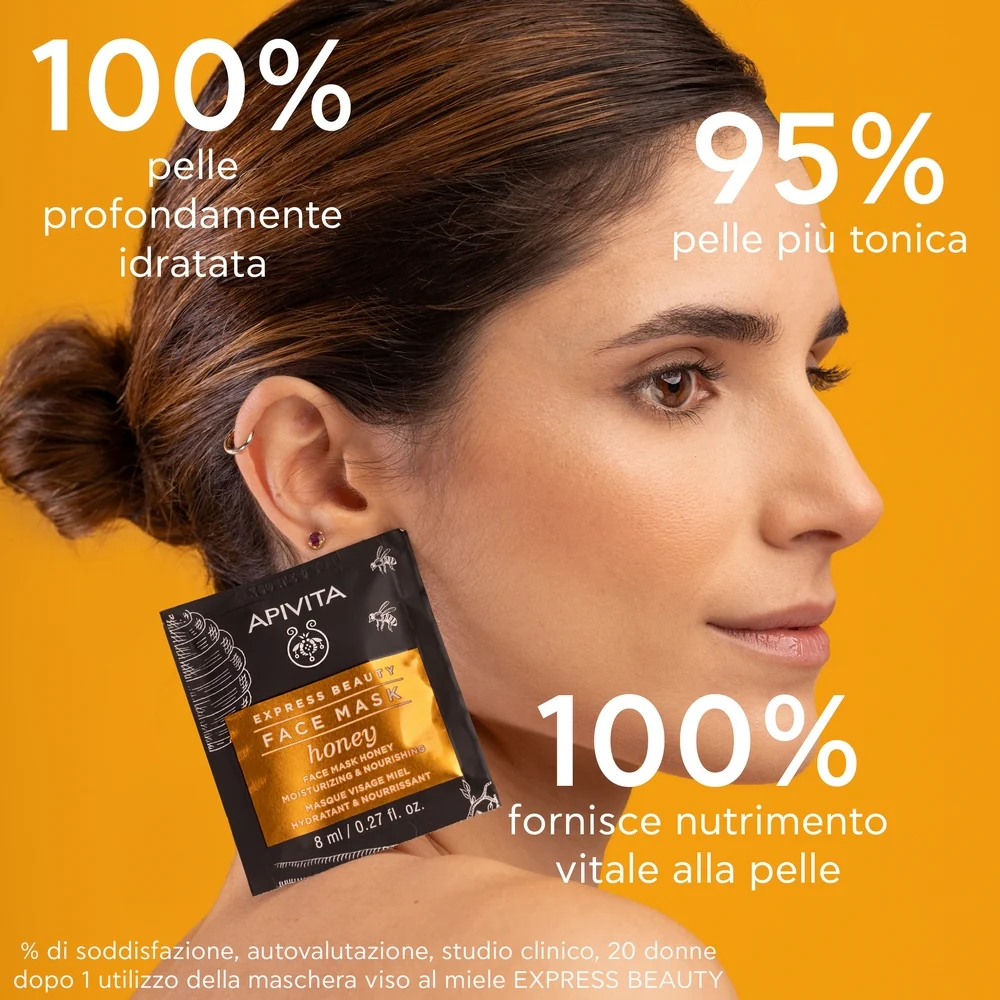 Express Beauty - Ενυδατική και Θρεπτική Μάσκα Προσώπου με Μέλι - Ενυδατική Μάσκα Προσώπου