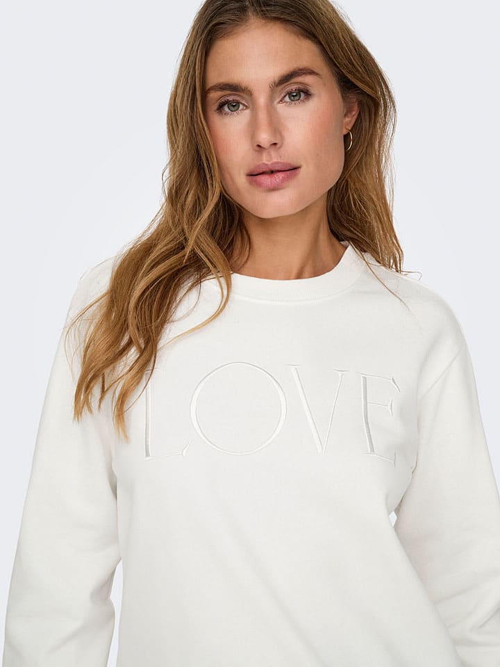 JDY Sweatshirt in Creme günstig kaufen