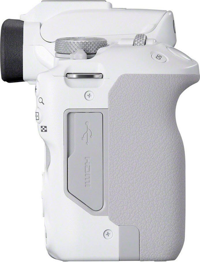 Canon EOS R50 + RF-S 18-45mm F4.5-6.3 IS STM Kit Systemkamera (RF-S 18-45mm F4.5-6.3 IS STM, 24,2 MP, Bluetooth, WLAN)