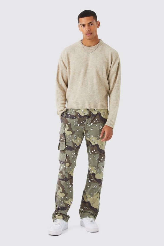 Kastiger Bouclee-Pullover