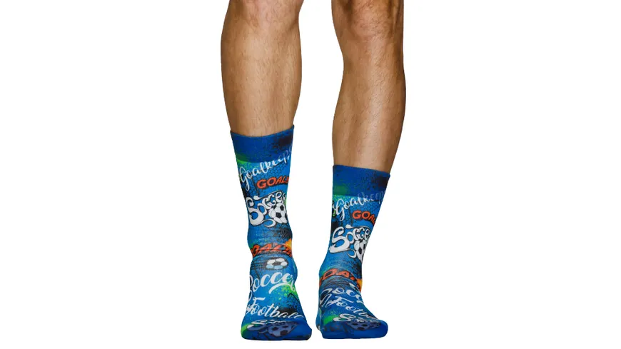 wigglesteps Herren Socken FUSSBALL Jeans