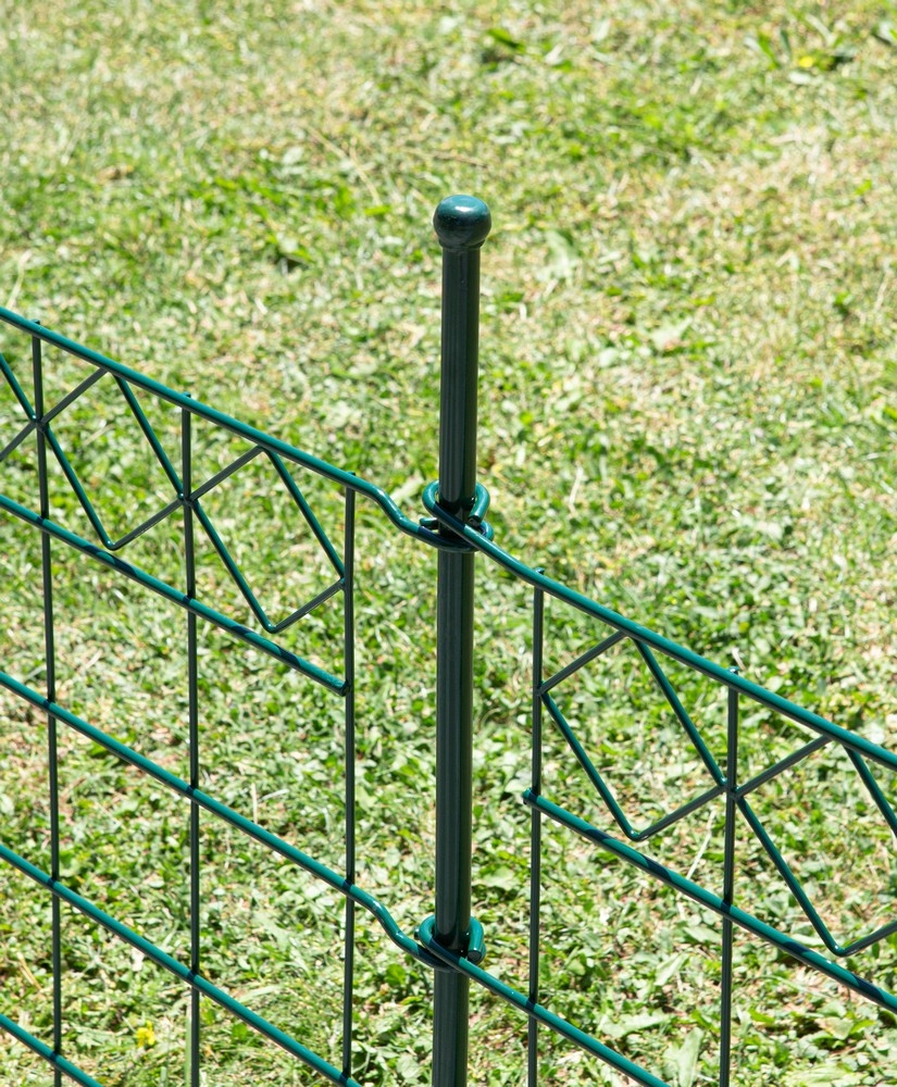 Powertec Garden Zaun-4er Set, ca. 1000 x 600 mm - Grün, 21FS14
