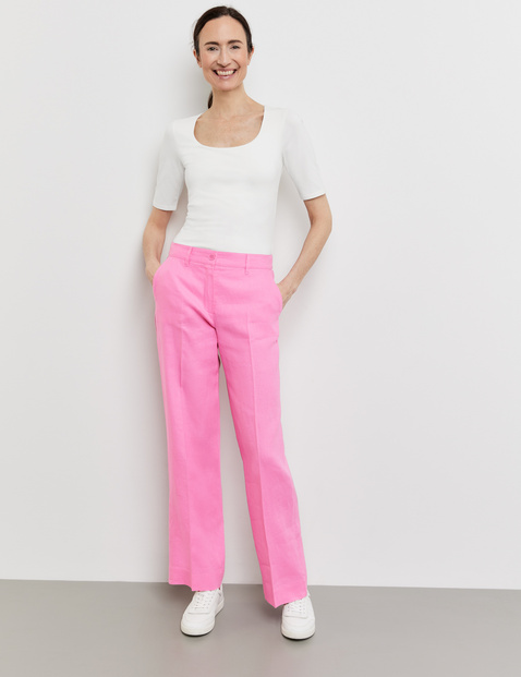 Leinenhose MIR꞉JA WIDE LEG mit Dehnbund